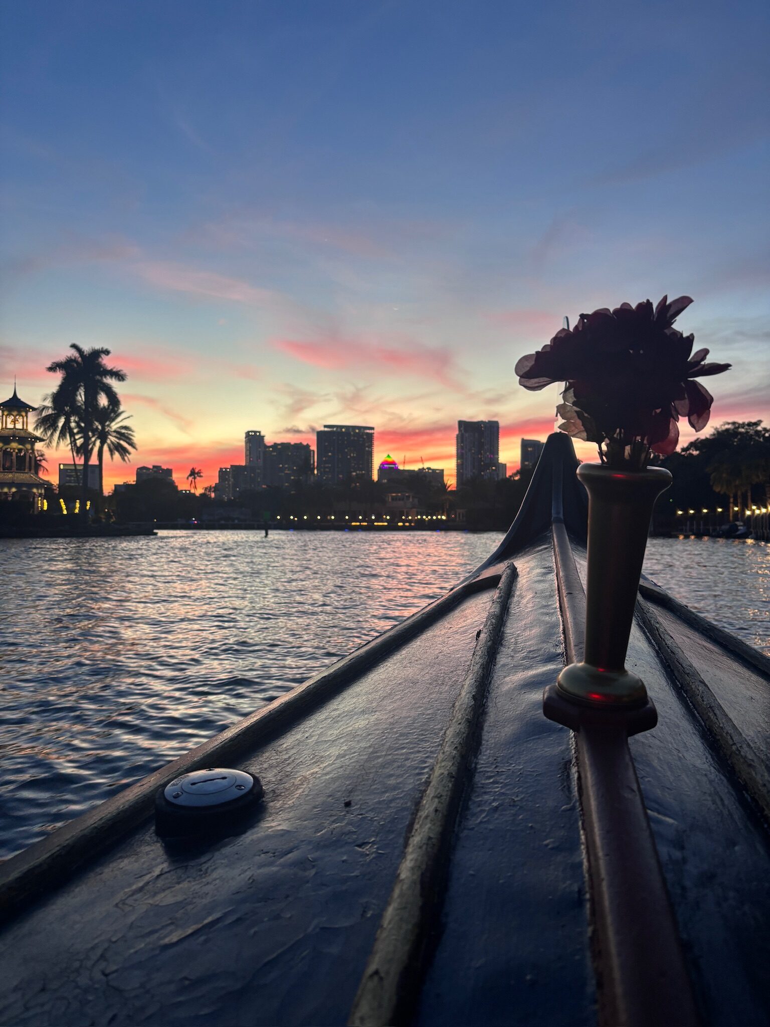 Sunset on the gondola