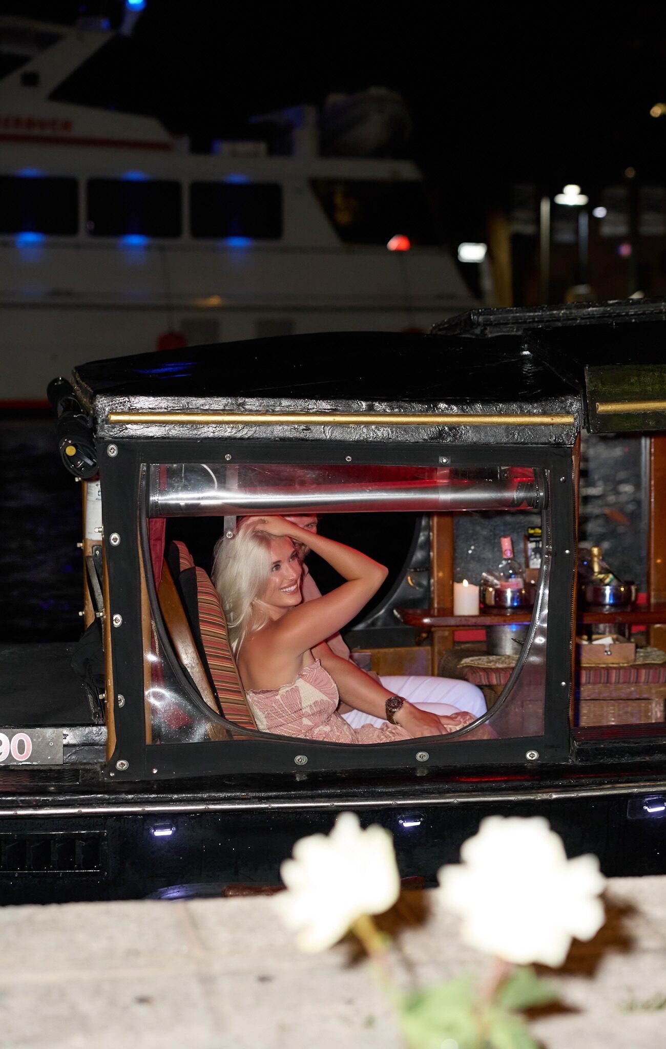 Jessica in the gondola