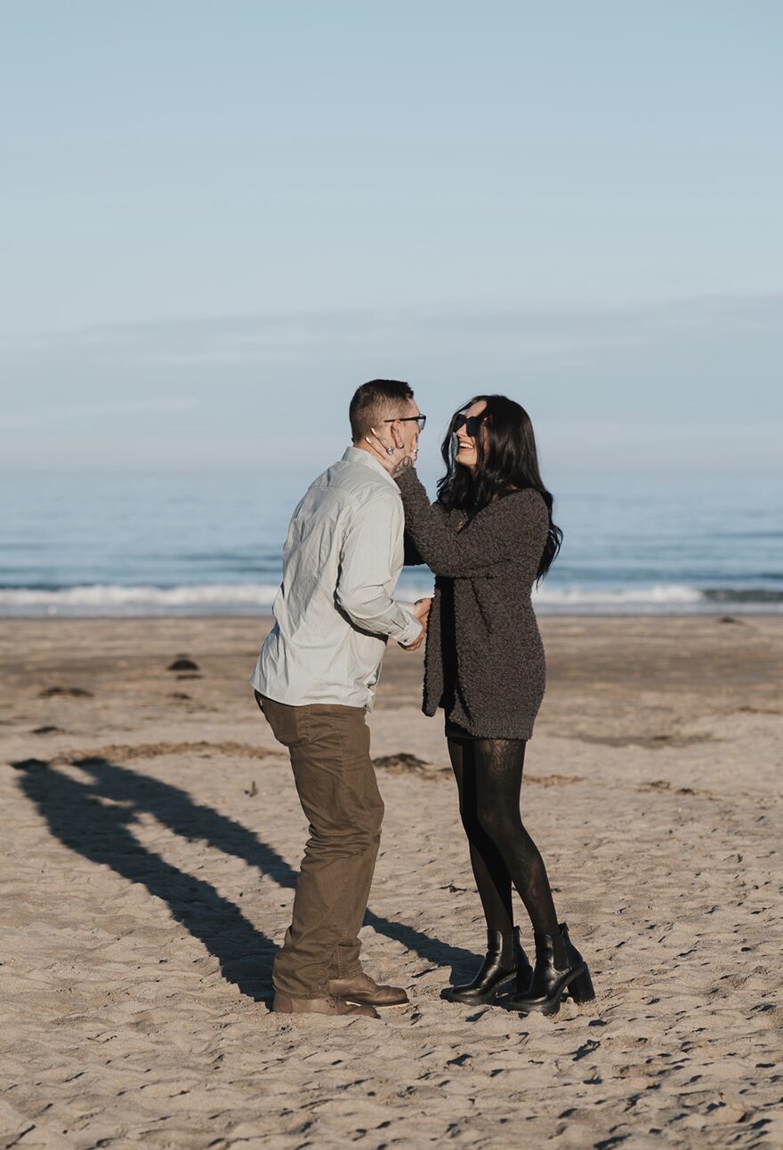 Sonya and Tyler together on the beach