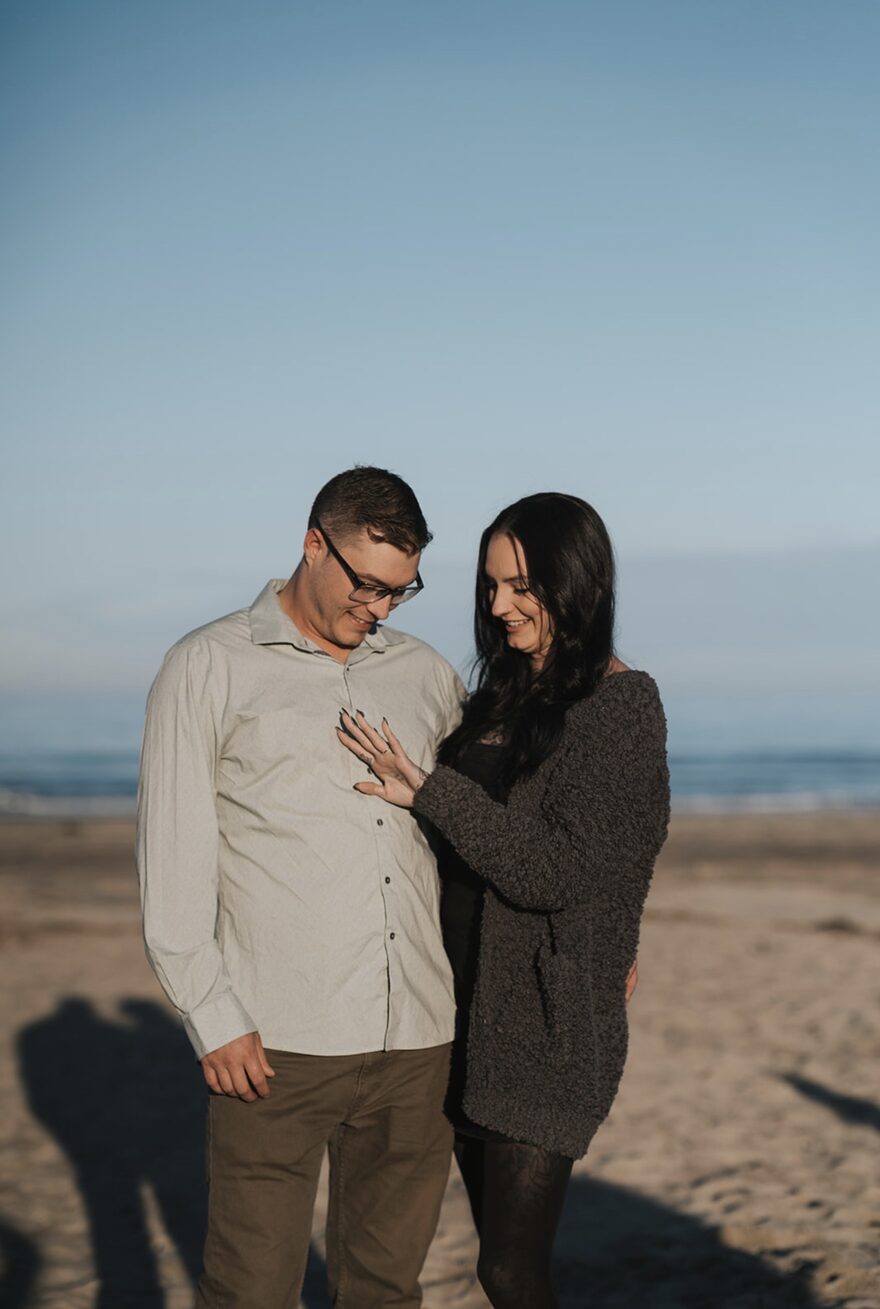 Sonya and Tyler embracing